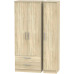 Contrast Tall 3 Door 2 Drawer Wardrobe Contrast Tall 3 Door 2 Drawer Wardrobe
